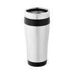 Mug isotherme personnalisé double paroi en acier recycél 410 ml - Palilou recyclé | pandacolach - thumb