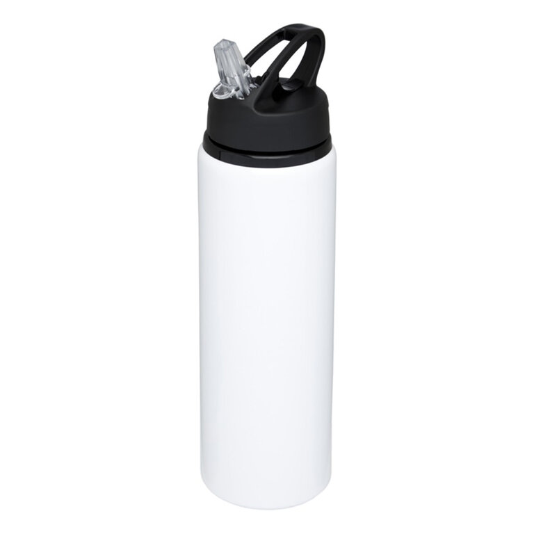 Gourde de sport personnalisable en aluminium avec paille et poignée 800 ml - Bouge | pandacola