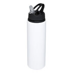 Gourde de sport personnalisable en aluminium avec paille et poignée 800 ml - Bouge | pandacola - thumb