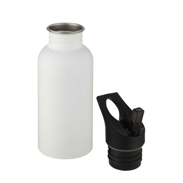 Gourde de sport publicitaire en acier avec paille et poignée 500 ml - Lexo | pandacolach - 1