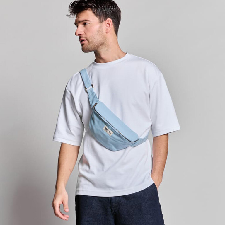 Sac banane personnalisable 100% coton biologique 2L - Valentine | pandacolach - 2