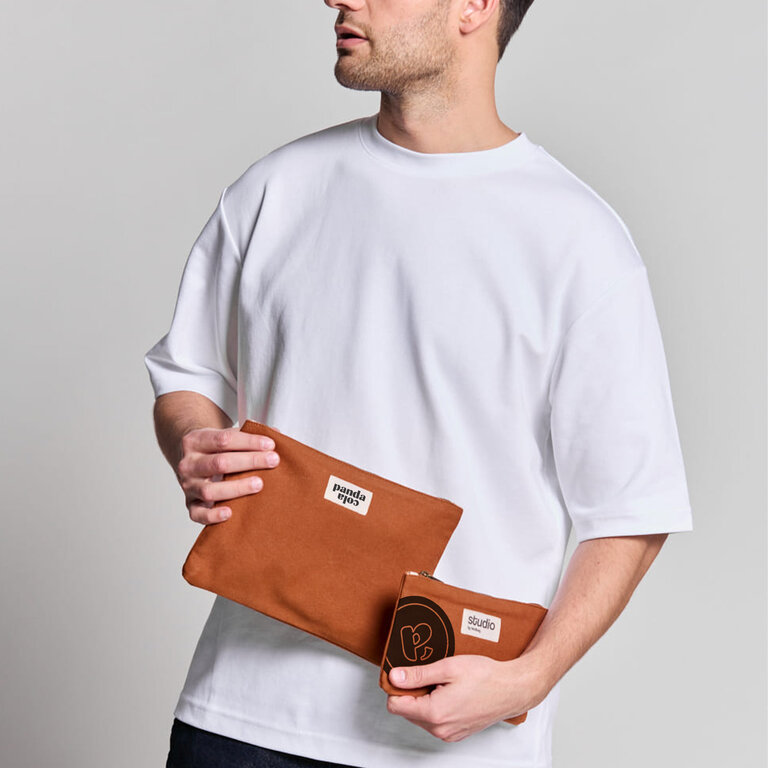 Pochette personnalisable en coton 100% biologique - Colette | pandacolach