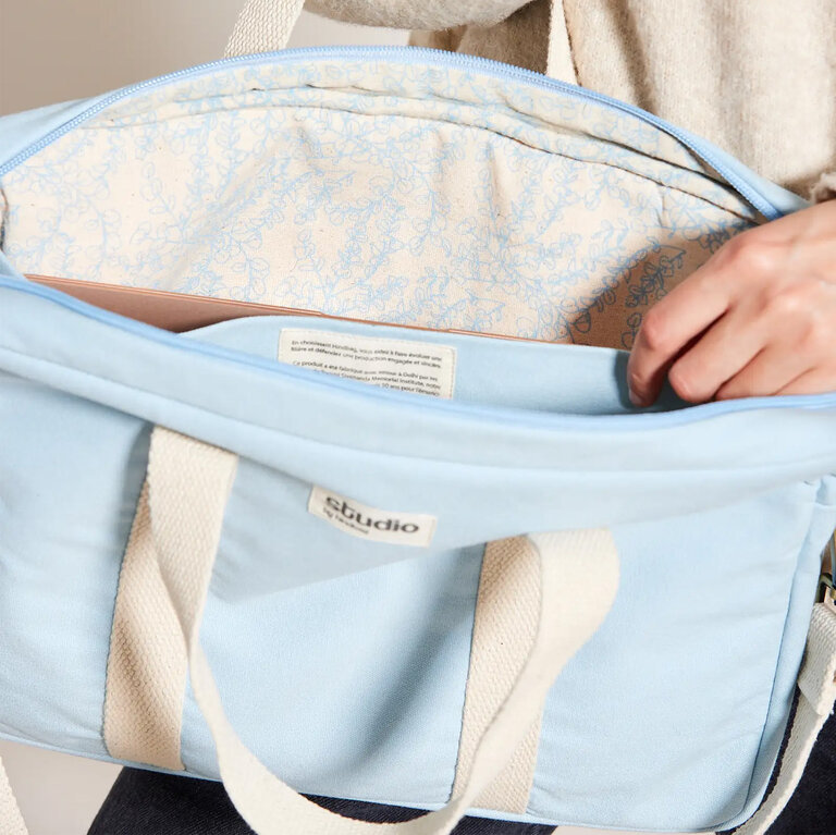 Sac pour ordinateur 13 à 15 pouces en coton 100% biologique - Luis | pandacolach - 1