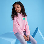 Sweat publicitaire enfant ras du cou avec poignets ajustés 280 gr/m² - Anjo | pandacolach - thumb - 3