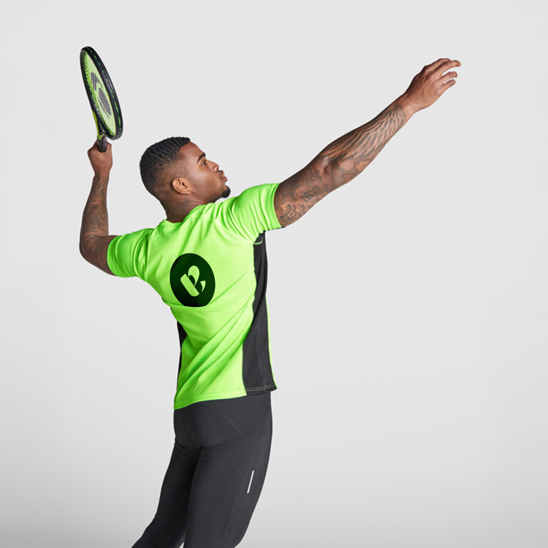 T-shirt de sport personnalisable bicolore 140 gr/m² - Dona | pandacolach