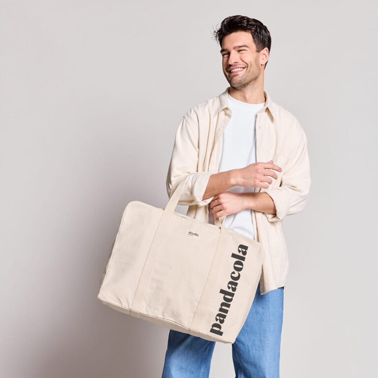 Sac de voyage personnalisable en coton 100% biologique - Gabriel | pandacolach