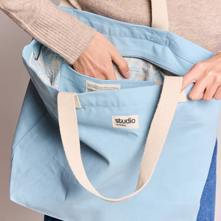 Sac shopping personnalisable en coton 100% biologique - Hortense | pandacolach - 1