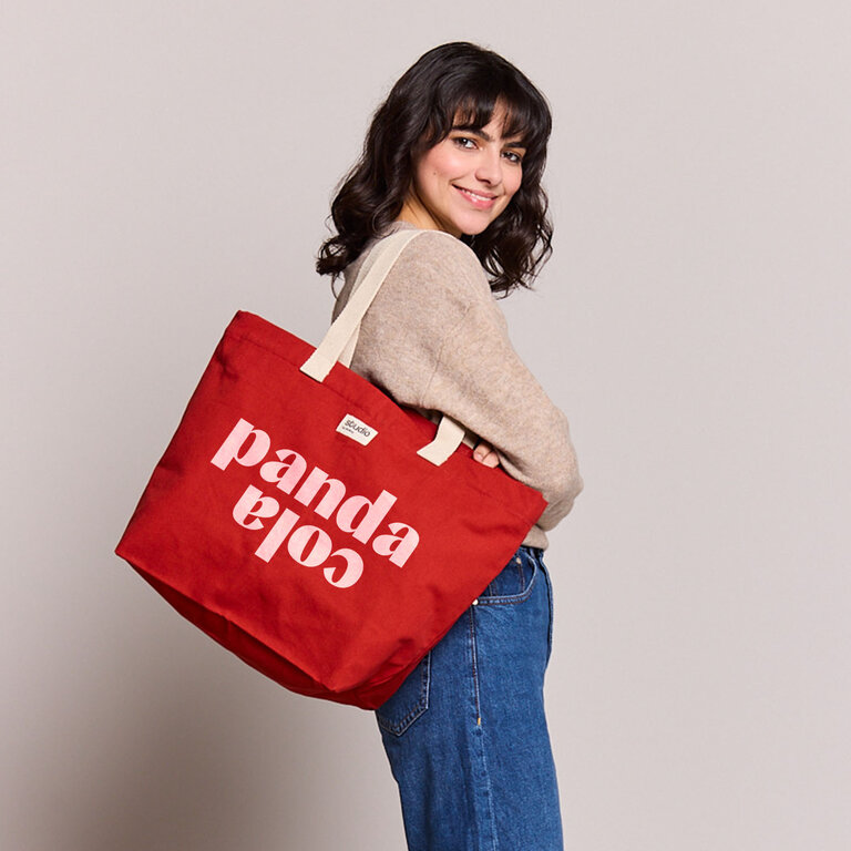 Sac shopping personnalisable en coton 100% biologique - Hortense | pandacolach