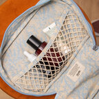 Trousse de voyages Vanity personnalisable en coton 100% biologique - Lina | pandacolach - thumb - 1