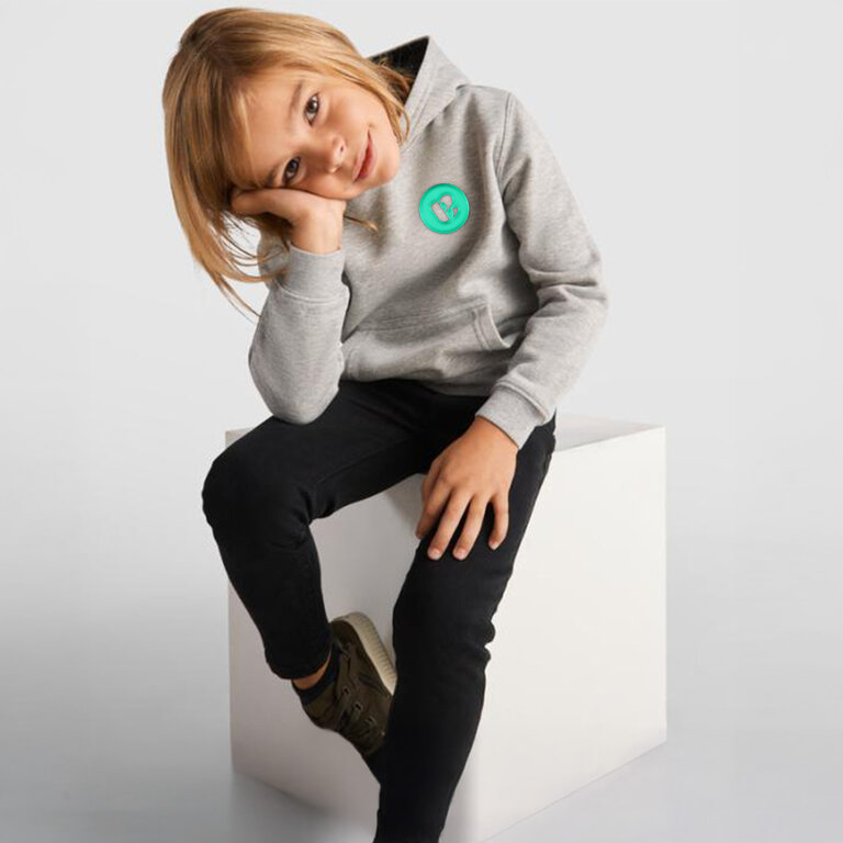 Sweat personnalisable enfant à capuche couleur uni ou bicolore 280 gr/m² - Urbano | pandacolach