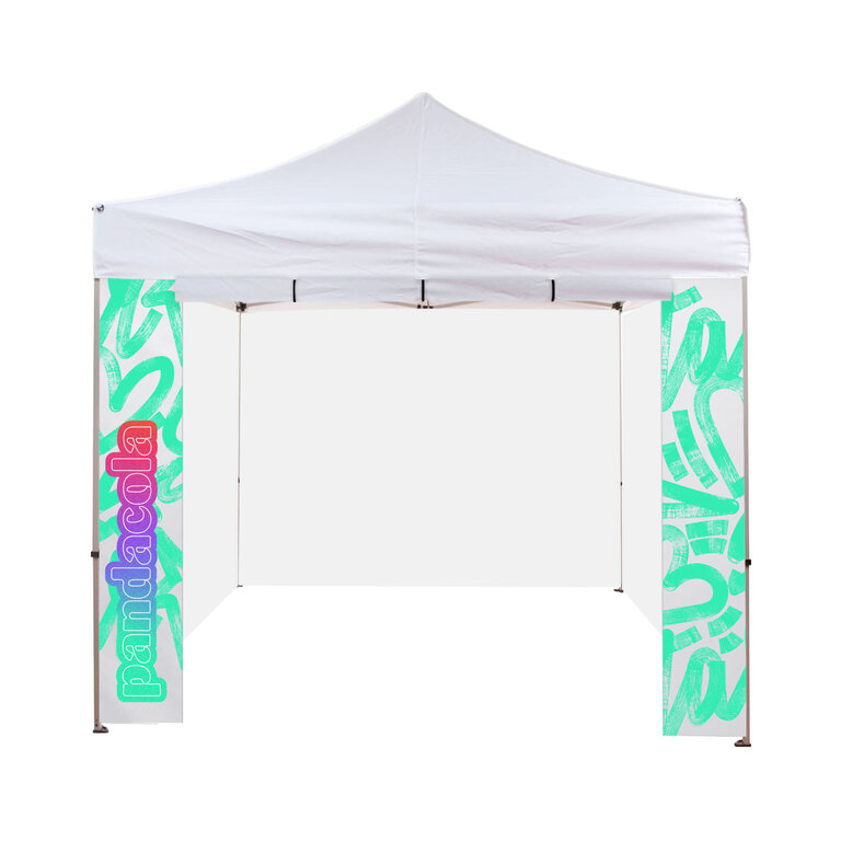 Portes personnalisées pour tente évènementielle - 3x3m | pandacolach