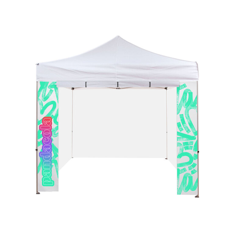 Portes personnalisées pour tente évènementielle - 2x2m | pandacolach