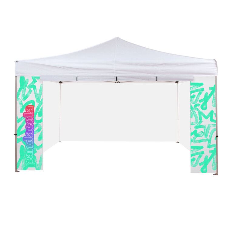 Portes personnalisées pour tente évènementielle - 4,5x3m | pandacolach