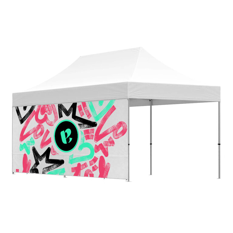 Mur personnalisé pour tente évènementielle - 6x3m | pandacolach
