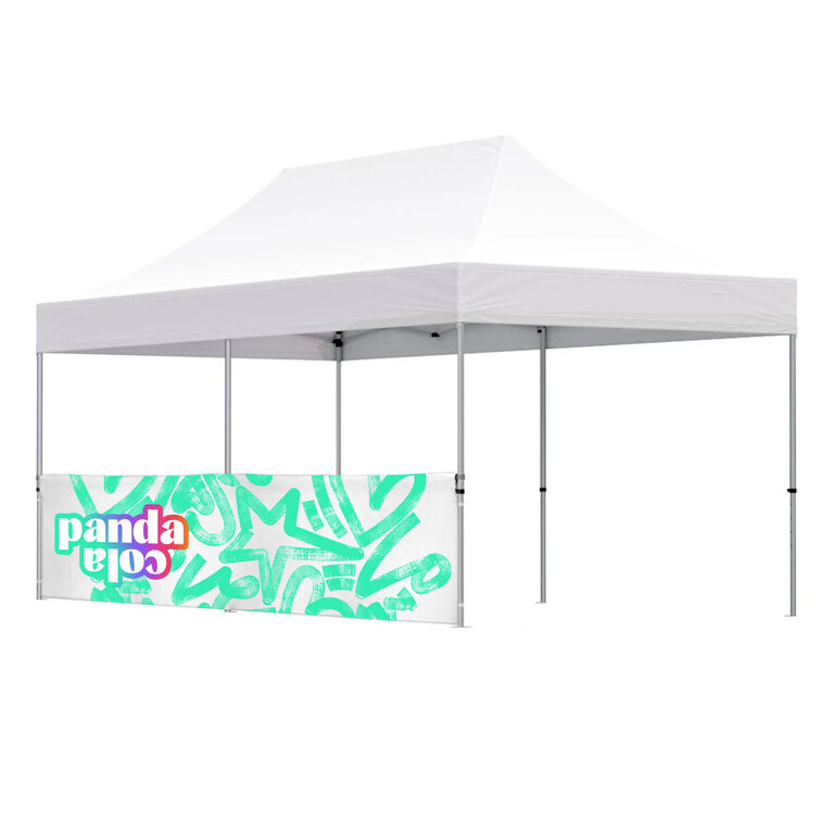 Demi mur personnalisé pour tente évènementielle - 6x3m | pandacolach