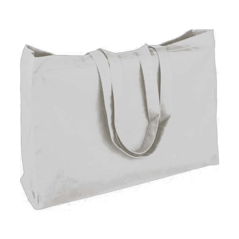 Sac shopping publicitaire avec soufflet en coton 220 gr/m² - Zango | pandacolach