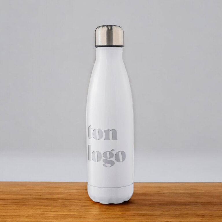 Gourde isotherme personnalisable double paroi en acier recyclé 500 ml - Clifa | pandacolach