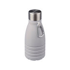 Gourde pliable personnalisable en sillicone avec mousqueton 550 ml - Plika | pandacolach - thumb
