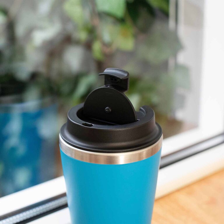 Mug personnalisé en acier avec couvercle 350 ml - Hopla | pandacolach - 2