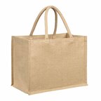 Cabas personnalisable en jute avec anses rondes - Mirabel | pandacolach - thumb