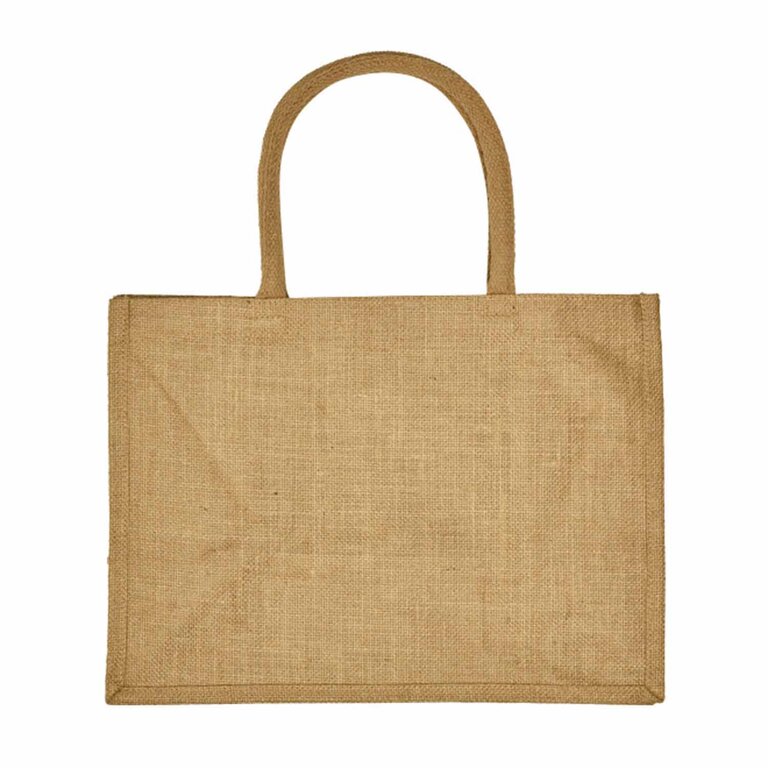 Cabas personnalisable en jute avec anses rondes - Mirabel | pandacola - 1
