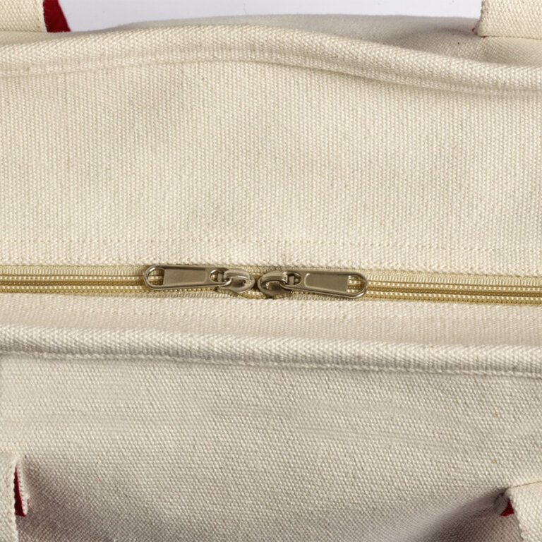 Sac shopping personnalisable bicolore en coton 630 gr/m² - Barbuda | pandacola - 2