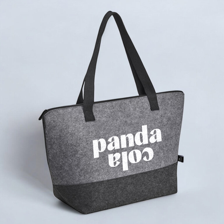 Sac shopping personnalisable en feutrine rPET - Boro | pandacolach