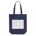Sac shopping publicitaire avec poche extérieur en coton recyclé 220 gr/m² - Jivol | pandacolach - thumb - 1