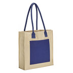 Sac shopping personnalisable bicolore en coton 320 gr/m² - Froma | pandacolach - thumb