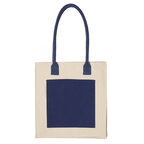 Sac shopping personnalisable bicolore en coton 320 gr/m² - Froma | pandacolach - thumb - 1