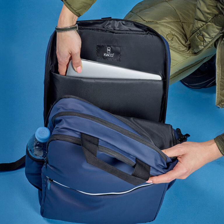 Sac à dos personnalisable en PU imperméable pour ordinateur 21L KWOO® - Mike | pandacolach - 3