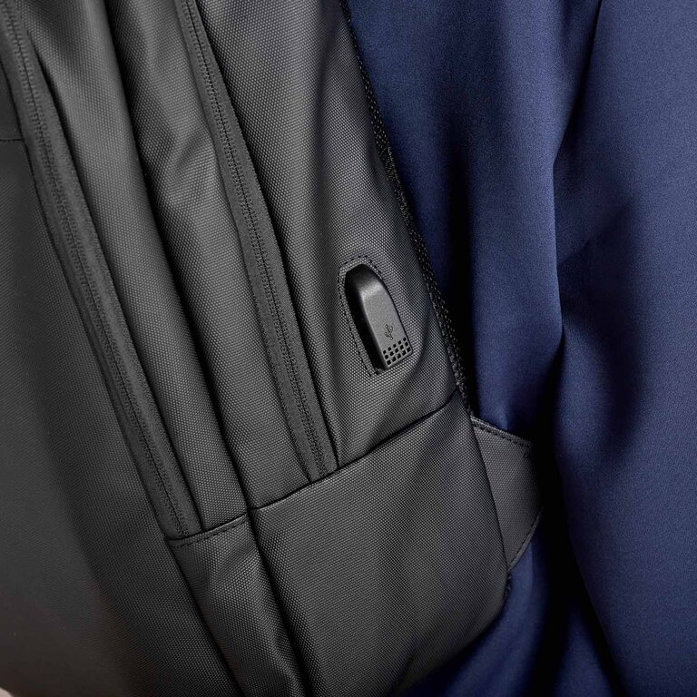 Sac à dos personnalisable en PU imperméable pour ordinateur avec port USB-C 17L KWOO® - Brendon | pandacolach - 6