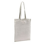 Sac shoppping personnalisé en coton lurex 90 gr/m² - Silver | pandacolach - thumb