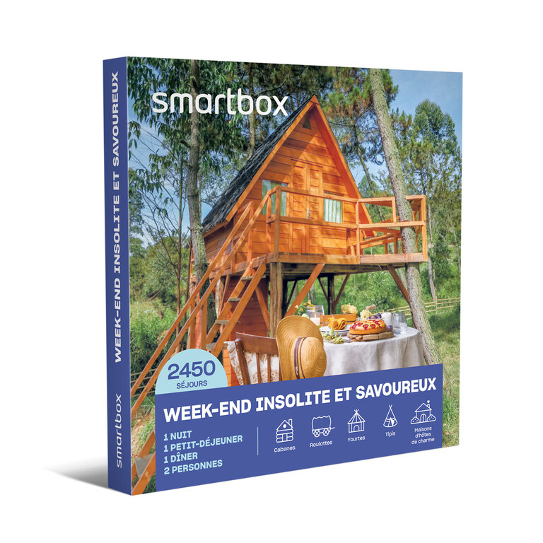 Coffret cadeau personnalisable séjour gastronomique - Week-end insolite et savoureux | Smartbox® | pandacola