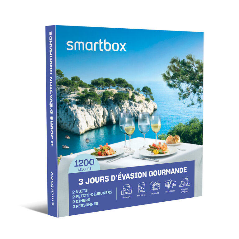 Coffret cadeau personnalisable séjour gastronomique - 3 jours d'évasion gourmande | Smartbox® | pandacola