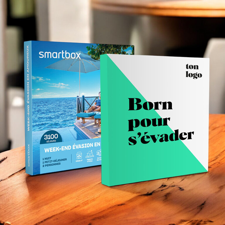 Coffret cadeau personnalisable séjour - Week-end évasion en amoureux | Smartbox® | pandacolach