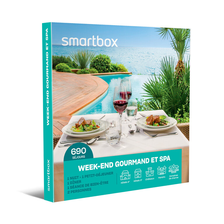 Coffret cadeau personnalisable séjour gastronomique et bien-être - Week-end gourmand et spa | Smartbox® | pandacola