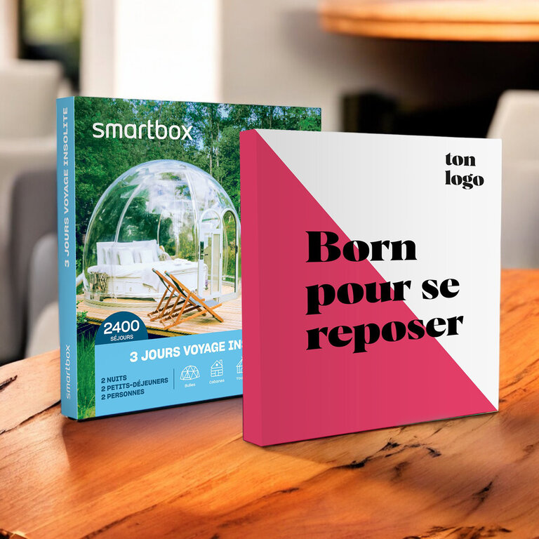 Coffret cadeau personnalisable séjour - 3 jours voyage insolite | Smartbox® | pandacolach