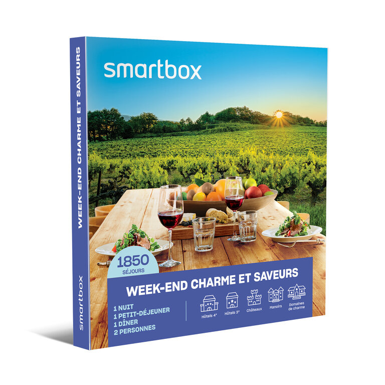 Coffret cadeau personnalisable séjour - Week-end charme et saveurs | Smartbox® | pandacola