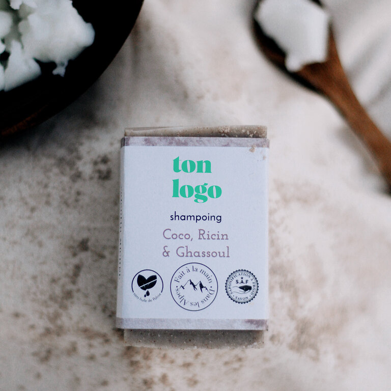 Savon shampoing biologique personnalisable 100g cheveux gras | pandacolach