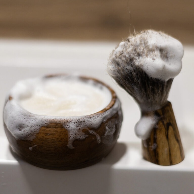 Savon à raser biologique personnalisable 120g | pandacolach - 1