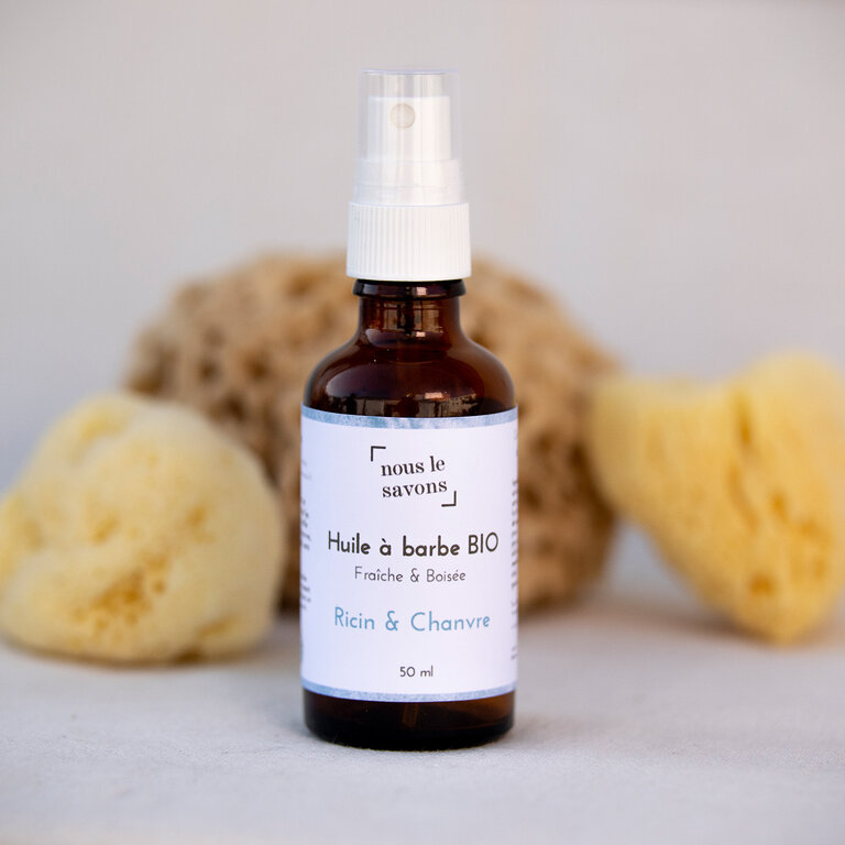 Huile pour soin de la barbe biologique personnalisable 50ml | pandacolach