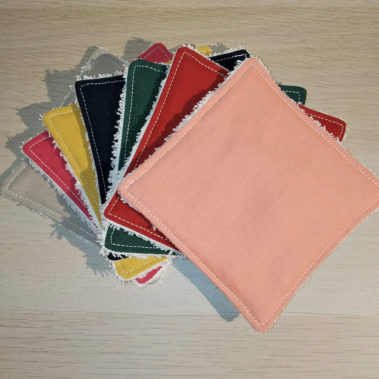 Lot de 7 coton colorés doux biologique | pandacolach