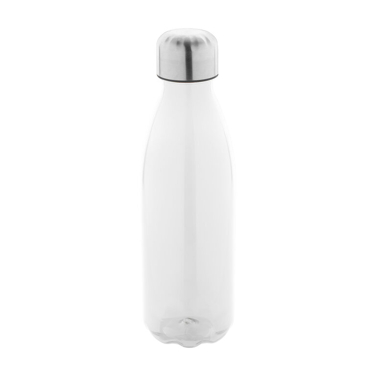 Gourde personnalisable transparente en rPET avec bouchon acier 600 ml - Colab | pandacola
