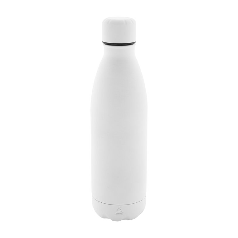 Bouteille publicitaire en acier recyclé finition caoutchouc 790 ml - Rextan Recyclé | pandacola