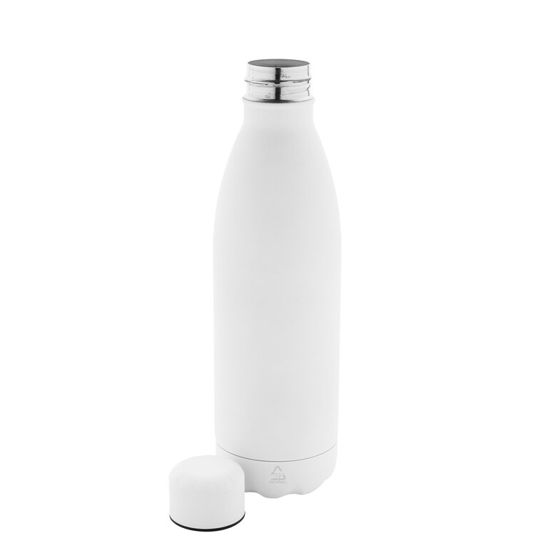Bouteille publicitaire en acier recyclé finition caoutchouc 790 ml - Rextan Recyclé | pandacola - 1