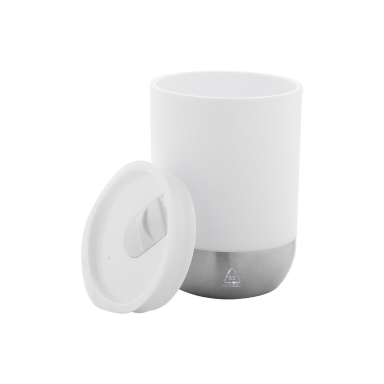 Mug isotherme personnalisé double paroi en acier recyclé 300 ml - Ferro | pandacolach - 1