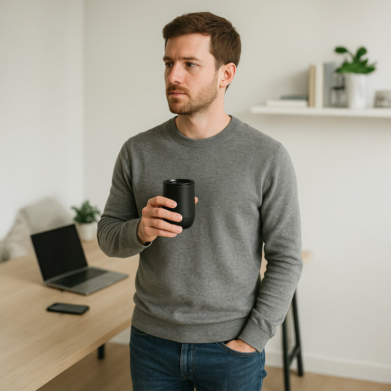 Mug personnalisé double paroi en PP 300 ml - Polmo | pandacola - 4