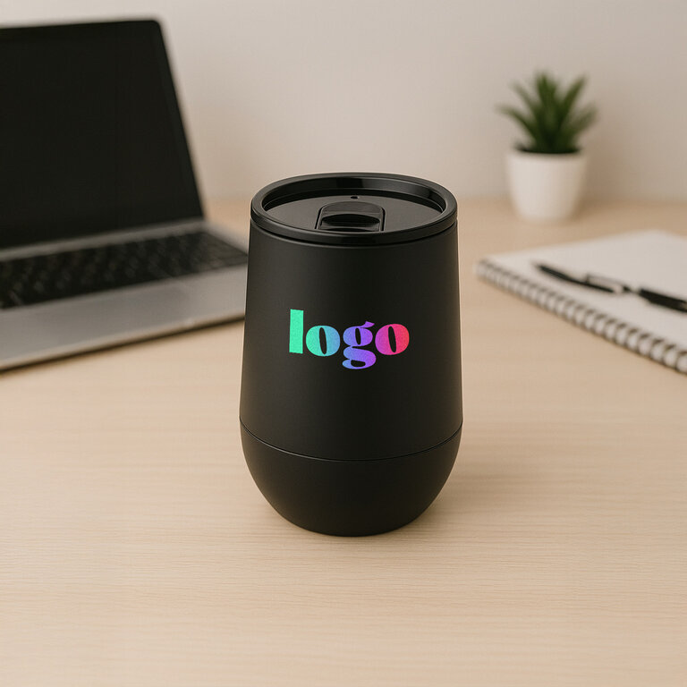 Mug personnalisé double paroi en PP 300 ml - Polmo | pandacolach