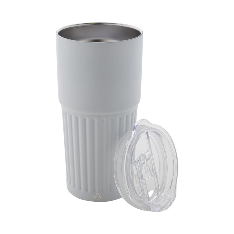 Mug isotherme personnalisé double paroi acier recyclé 600 ml - Soko | pandacolach - 1